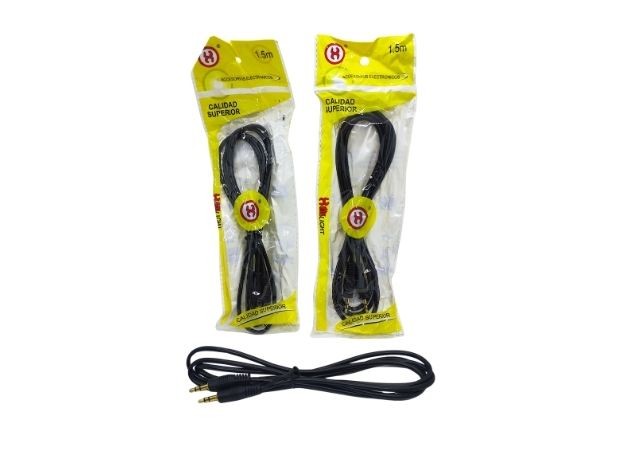 &ua CABLE MINIPLUG A MINIPLUG ENGOMADO 1.5M HO815